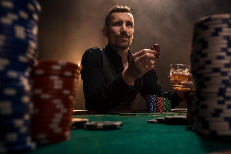 Suasana meja roulette dengan dealer wanita profesional